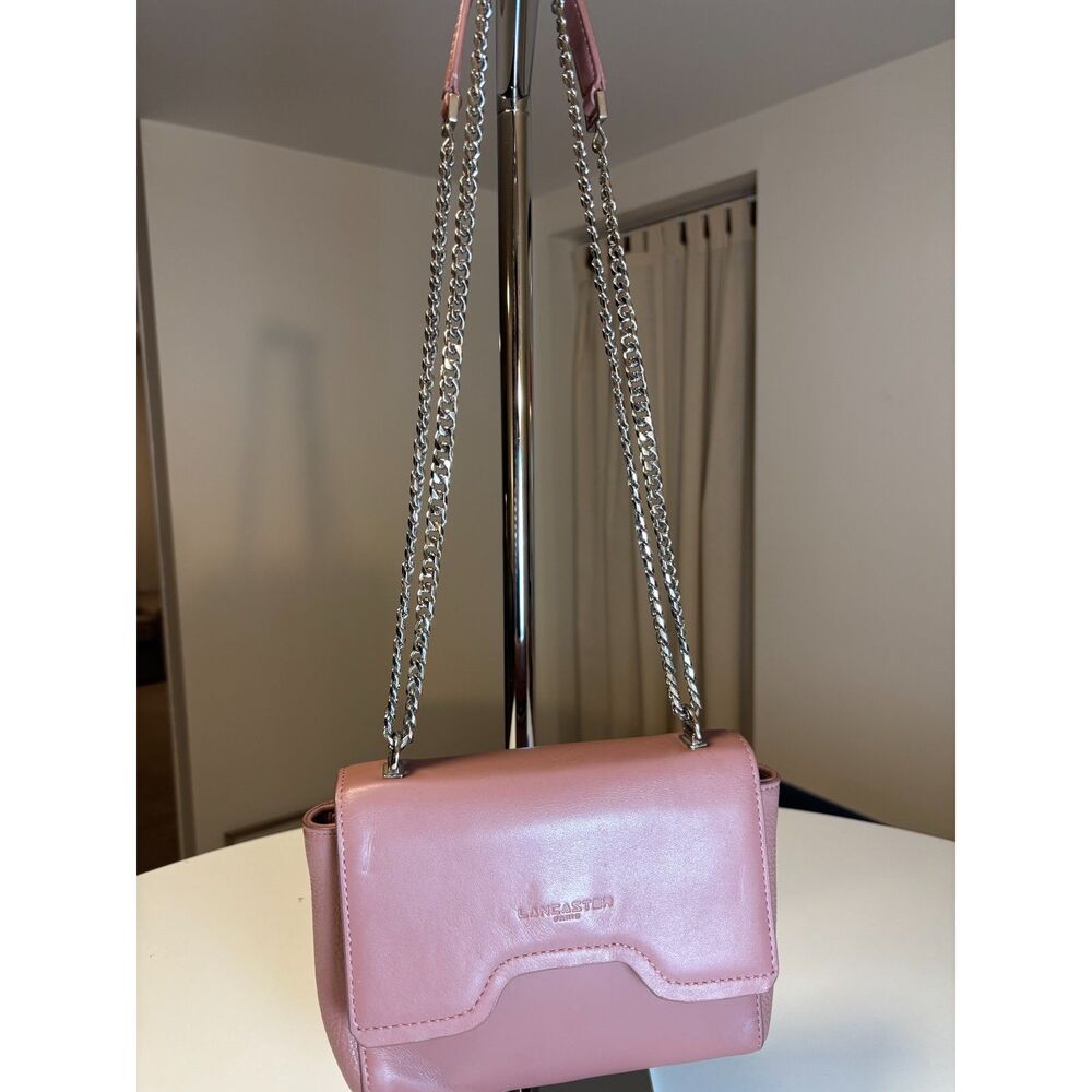 Rose Pink/Blush/ Dusty Rose cross body bag & shoulder Lancaster(Paris)